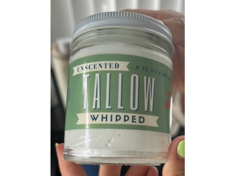 Lady May Tallow Whipped Moisturizer, Unscented, 9 fl oz/266 mL