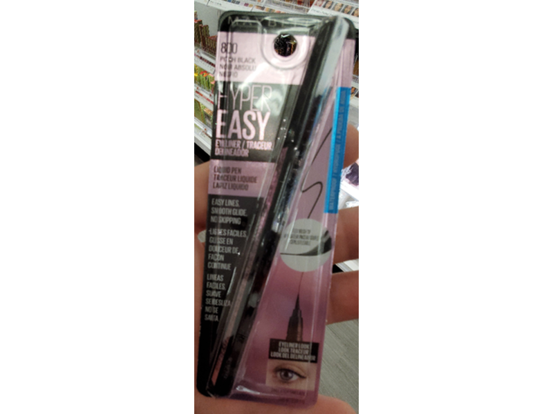 Maybelline New York Hyper Easy Eyeliner, 800 Pitch Black, 0.021 fl oz/0.6 g