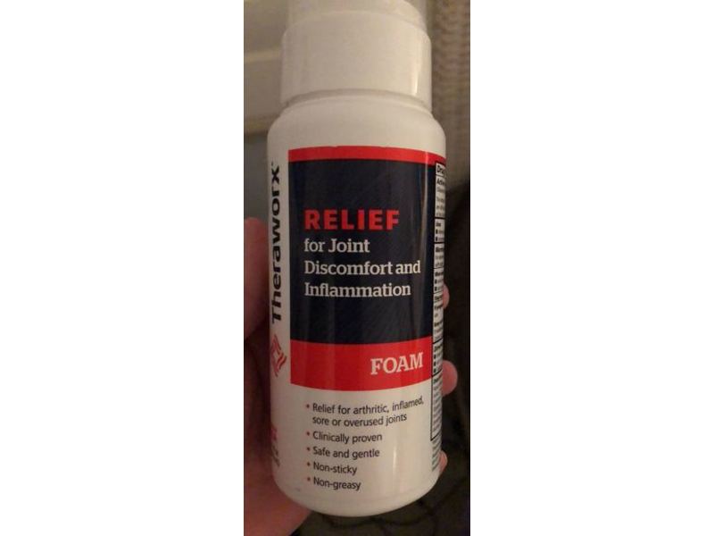 Theraworx Relief Joint Discomfort & Inflammation Foam, 7.1 fl oz