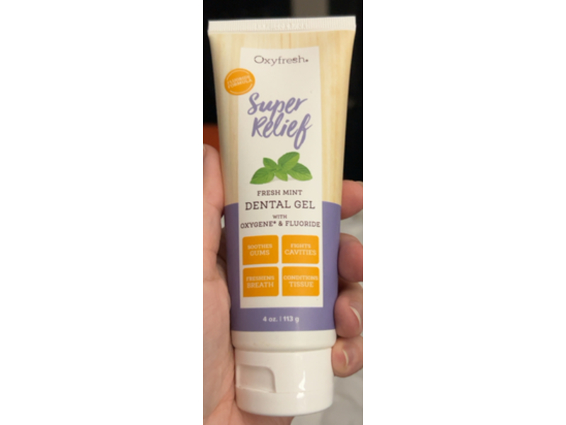 Oxyfresh Super Relief Dental Gel, Fresh Mint, 4 oz/113 g