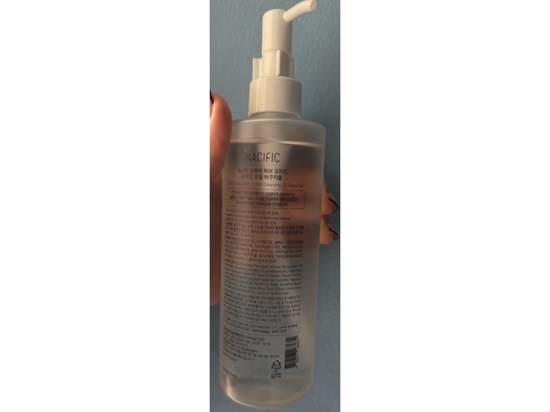 Nacific Fresh Herb Origin Cleansing Oil, Bakuchiol, 10.14 fl oz/300 mL