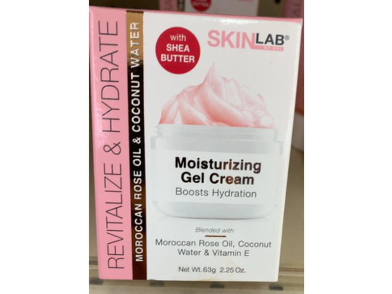 SkinLab Revitalize & Hydrate Moisturizing Gel Cream, Moroccan Rose Oil, Coconut Water & Vitamin E, 2.25 oz/63 g