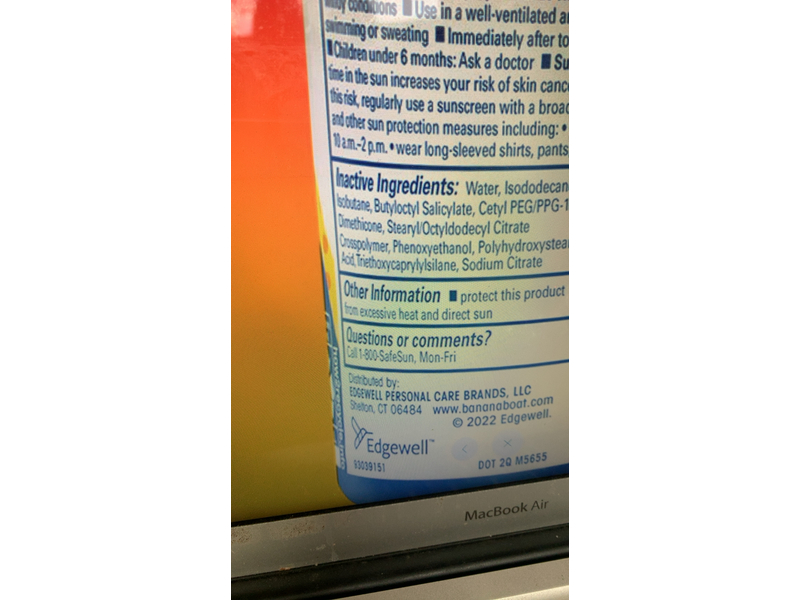 Banana Boat Kids Mineral Sunscreen Spray, SPF 30, 5 oz/142 g, Pack Of 2