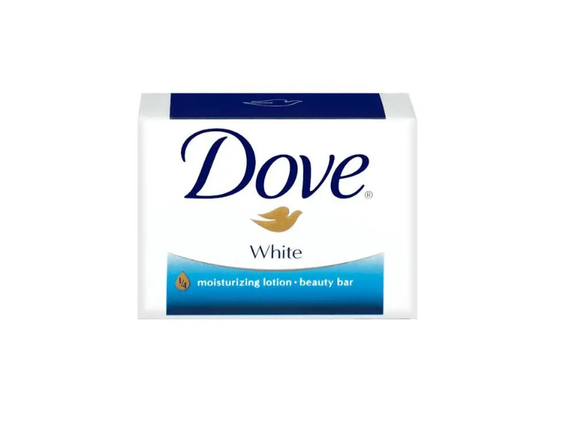 Dove White 1/4 Moisturizing Lotion Beauty Bar, 1 oz/28 g