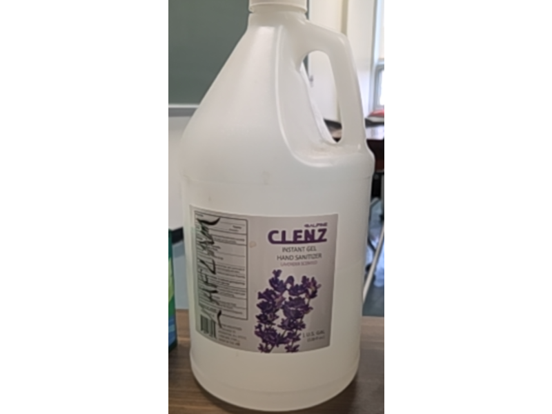 Alpine Industries Clenz Instant Gel Hand Sanitizer, Lavender, 128 fl oz