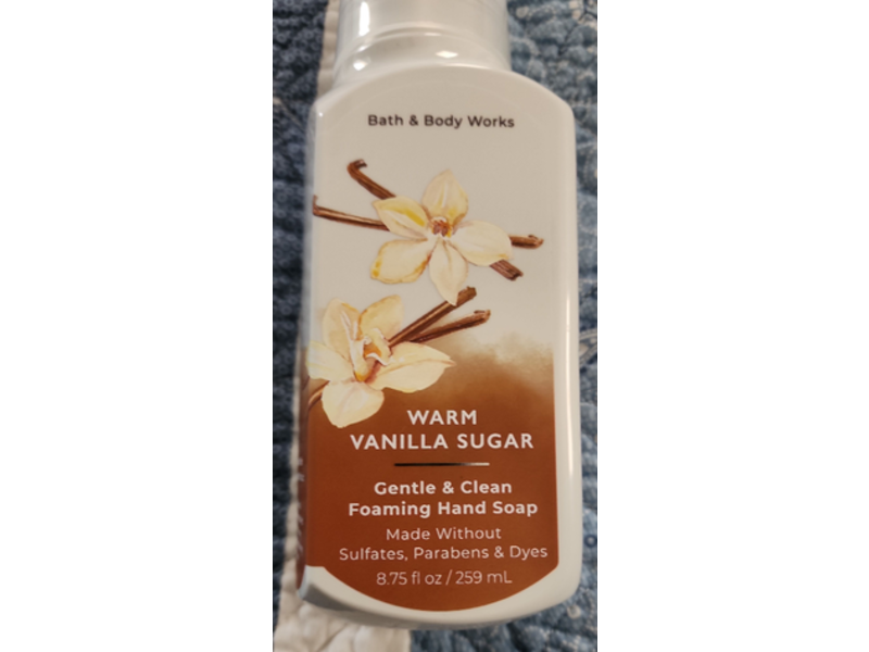 Bath & Body Works Gentle & Clean Foaming Hand Soap, Warm Vanilla Sugar, 8.75 fl oz/259 mL, Pack Of 2