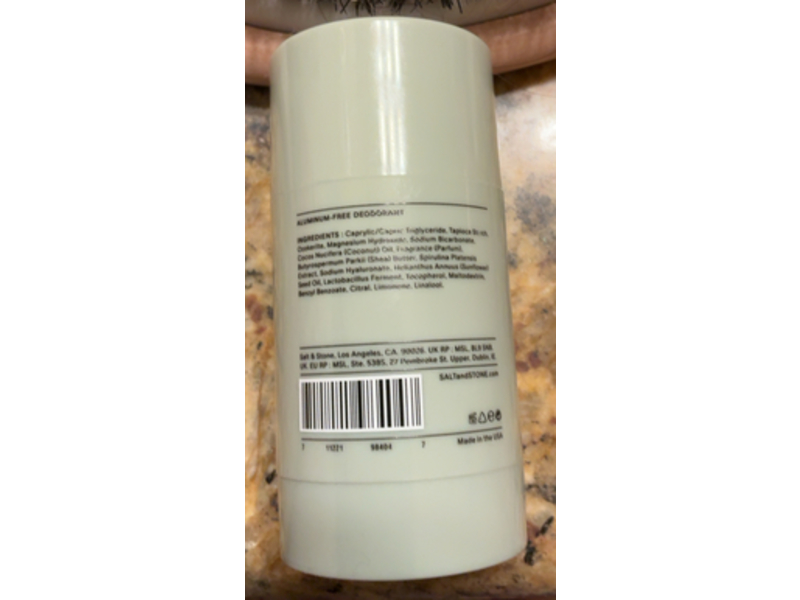 Salt & Stone Deodorant, Bergamont & Hinoki, 1 oz/ 28 g