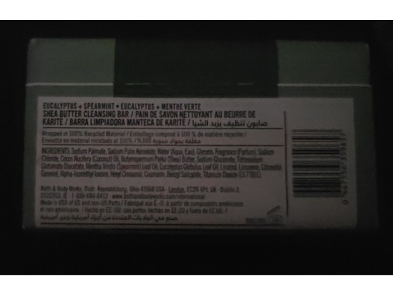 Bath & Body works Aromatherapy Cleansing Bar, Eucalyptus + Spearmint, 5 oz/141.75 g