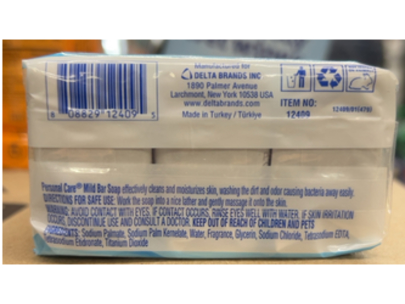 Personal Care Mild Bar Soap, Cleans & Freshens, 2.5 oz/70 g, Pack Of 3