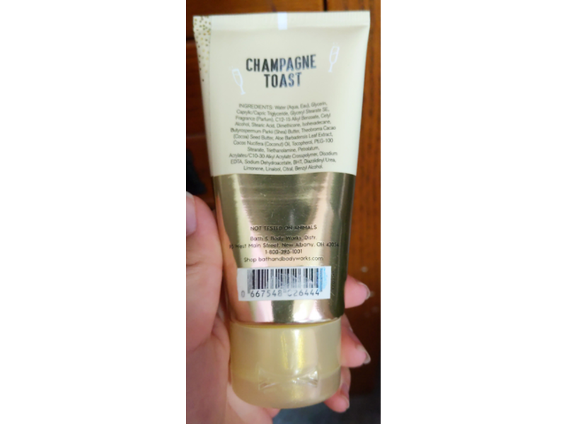 Bath & Body works Champagne Toast Ultra Shea Body Cream, Pop Fizz Clink, 2.5 oz/70 g