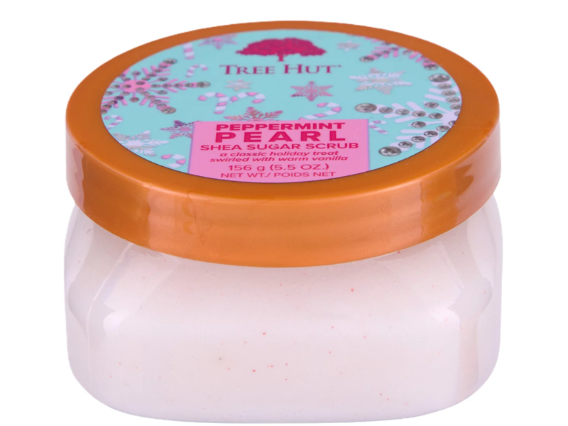 Tree Hut Shea Sugar Scrub, Peppermint Pearl, 5.5 oz/156 g