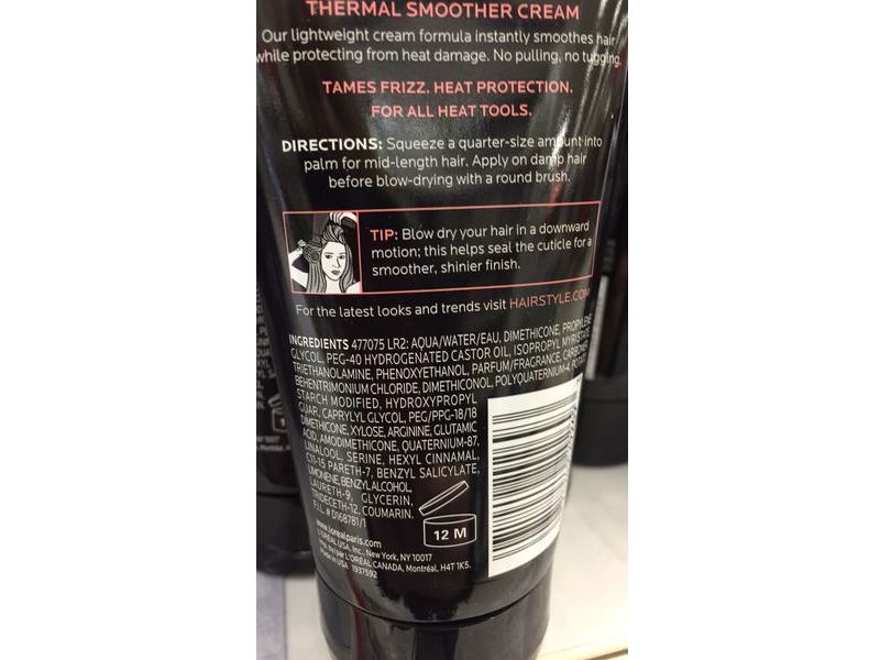 L'Oreal Paris Hair Care Advanced Hairstyle Blow Dry It Thermal Smoother Cream, 5.1 fl oz/150 mL