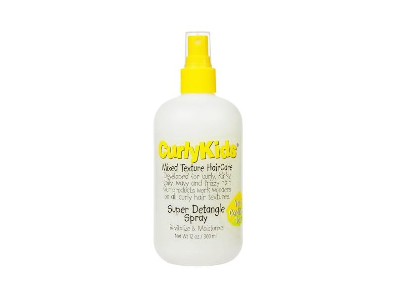CurlyKids Mixed texture Haircare Super Detangling Spray, 12 fl oz/354 mL