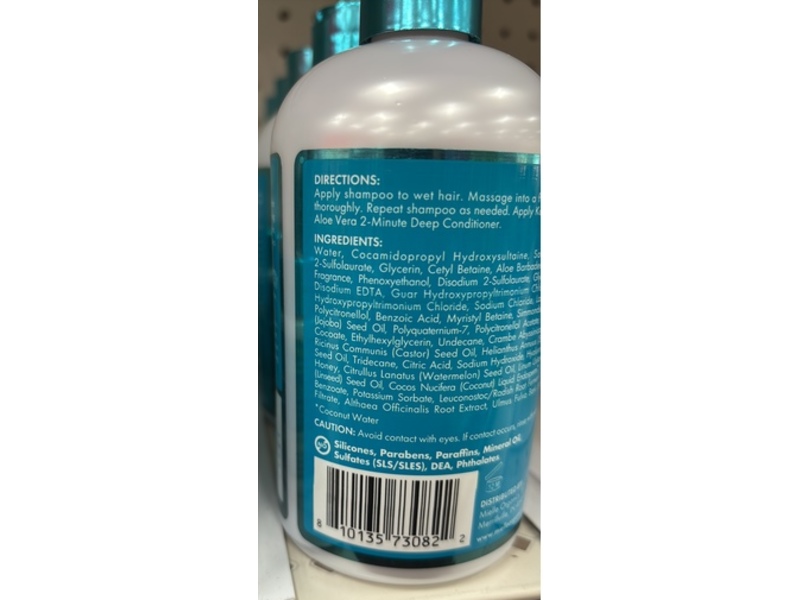 Mielle Deep Hydration Shampoo, Kalahari Melon & Aloevera, 12 fl oz/355 mL