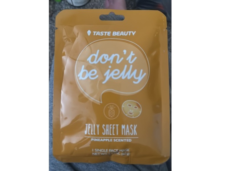 Taste Beauty Jelly Sheet Mask, Pineapple Scented, 2 oz/60 g, 1 Count