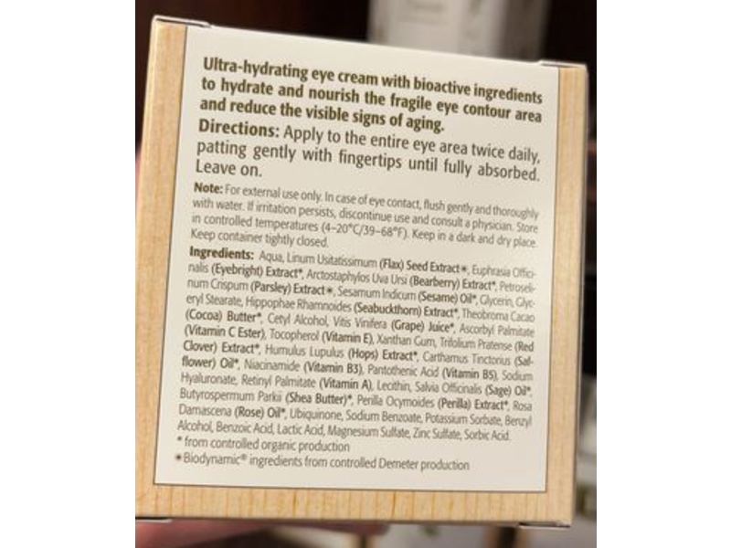 Eminence Organic Skincare Eye Repair Cream, Barberry, 0.5 fl oz/15 mL