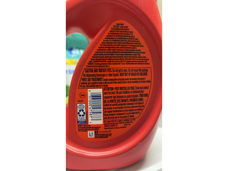 Tide+ Hygienic Clean Heavy 10X Duty Liquid Laundry Detergent, Original, 24 Loads, 37 fl oz/1.09 L