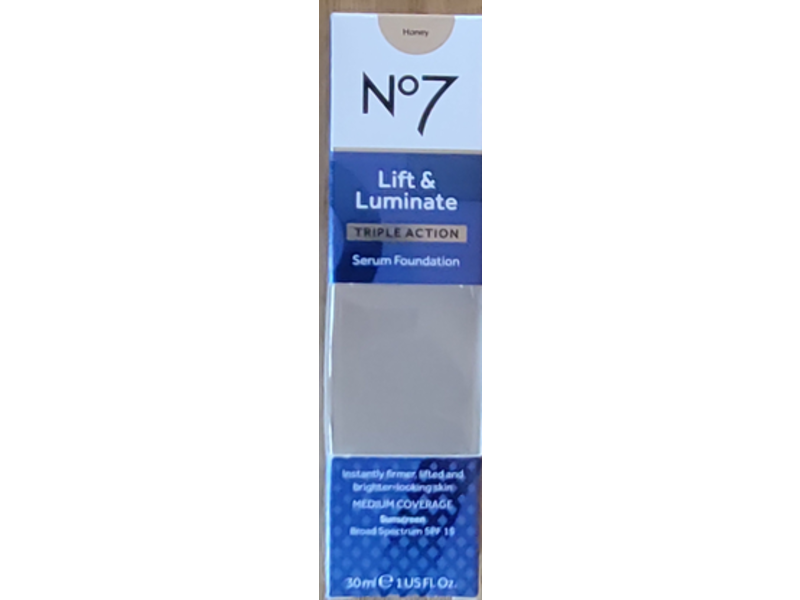 No7 Lift & Luminate Triple Action Serum Foundation, Honey, SPF 15, 1 fl oz/30 mL