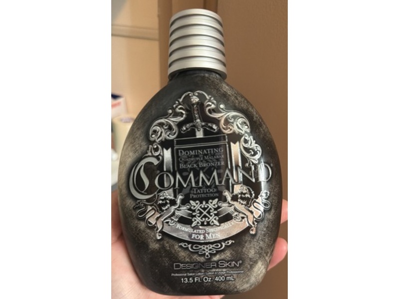 Designer Skin Command Dominating Black Bronzer Tattoo Protection, 13.5 fl oz/400 mL