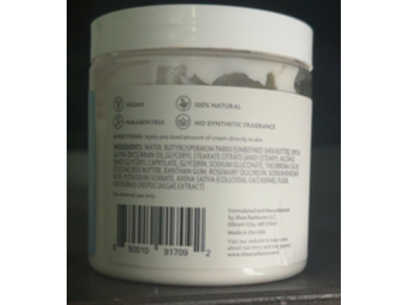 Shea Radiance P.U.R.E. Nourishing Shea Butter Cream, 8 oz/226 g