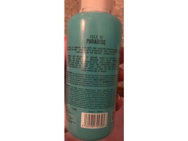 Isle Of Paradise Body Hyglo Hyaluronic Self-Tan Serum, 3.21 fl oz/95 mL