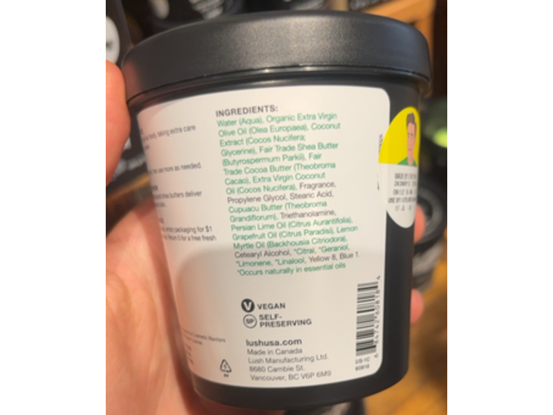 Lush Lime Bounty, Body butter, 7.9 oz/225 g