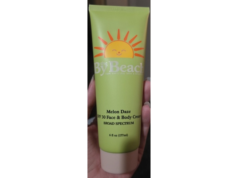 By The Beach Melon Daze Face & Body Cream, SPF 30, 6 fl oz/177 mL