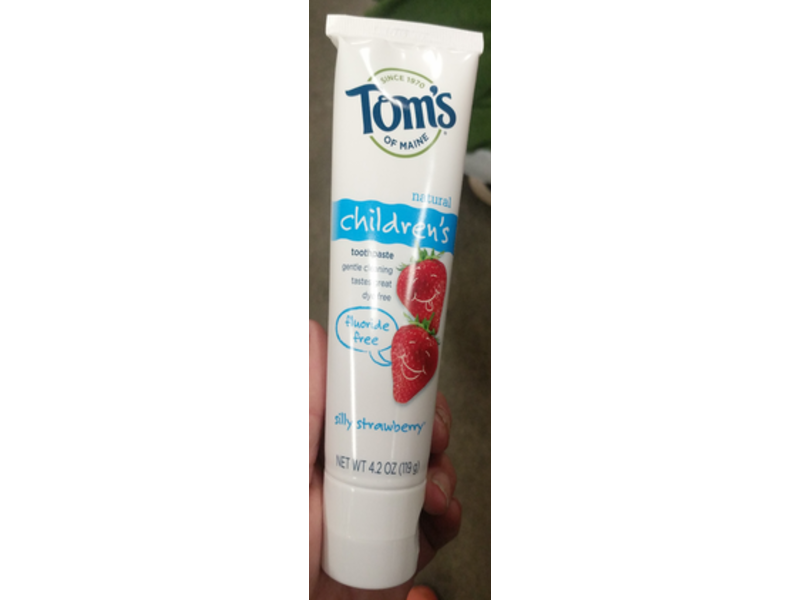 Tom's Of Maine Fluoride-Free Children's Toothpaste, Silly Strawberry, 4.2 oz/119 g