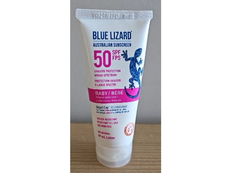 Blue Lizard Baby Mineral Sunscreen Lotion, SPF 50, 3oz/89 mL