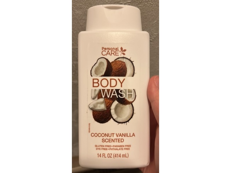 Personal Care Body Wash, Coconut Vanilla, 14 fl oz/414 mL