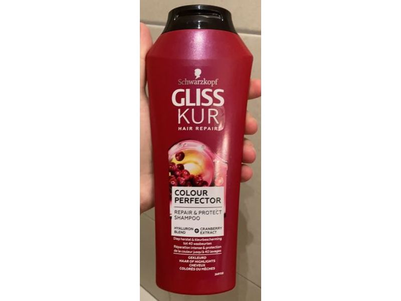 Schwarzkopf Colour Perfector Repair & Protect Shampoo, Hyaluron Blend + Cranberry Extract, 250 mL