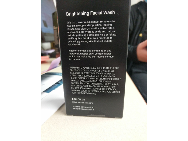 Revision Brightening Facial Wash, 6.7 fl oz/198 mL