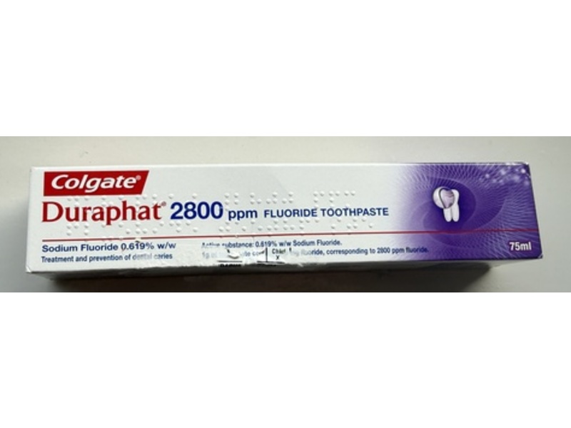 Colgate Duraphat 2800ppm Fluoride Toothpaste, 75 mL