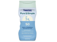 Coppertone Pure & Simple Mineral Sunscreen, SPF 50, 6 fl oz/177 mL - thumbnail 1