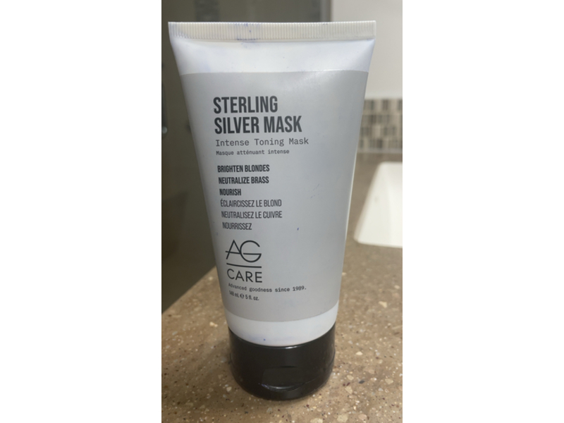 AG Care Sterling Silver Mask Intense Toning Mask, Brighten Blondes + Neutralize Brass & Nourish, 5 fl oz/148 mL
