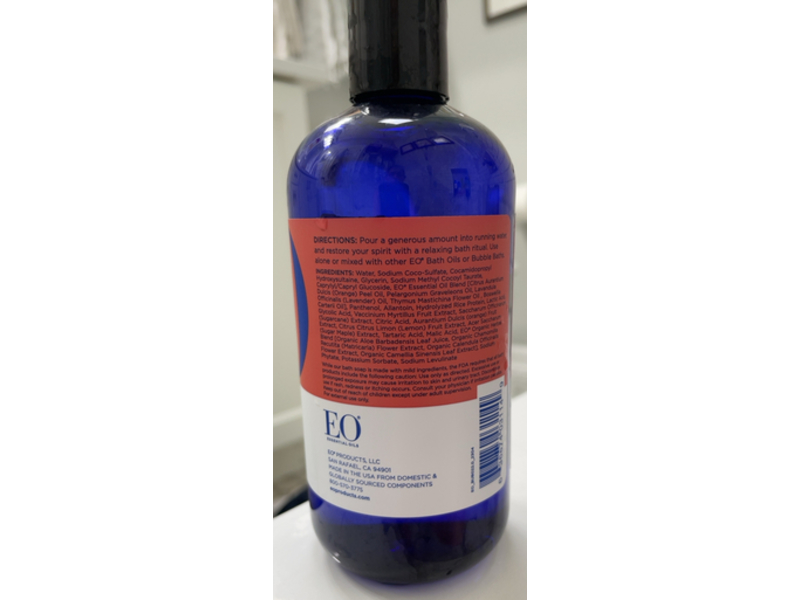 Eo Warm Embrace Bubble Bath, Rose Geranium, 12 fl oz/355 mL