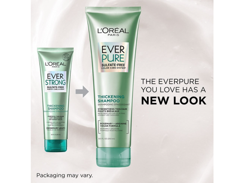L’oreal Paris Ever Strong Thickening Shampoo & Conditioner Set, Rosemary Leaf, 8.5 fl oz/250 mL