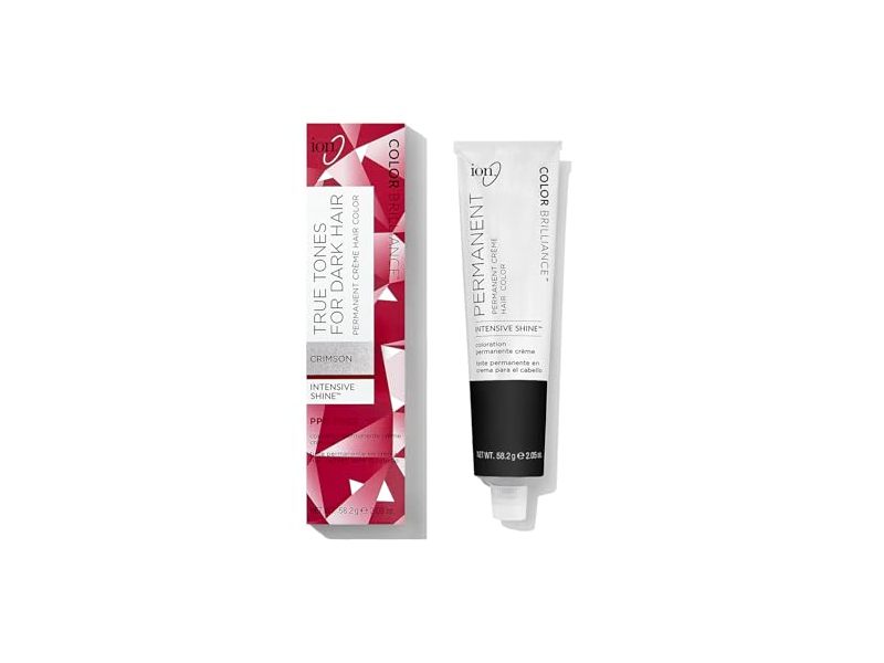 Ion Color Brilliance True Tones Permanent Crème Hair Color, Crimson, 2.05 oz/58.2 g