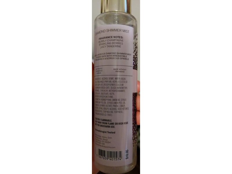 Bath & Body Works Diamond Shimmer Mist , Champagne Toast, 4.9 fl oz/145 mL