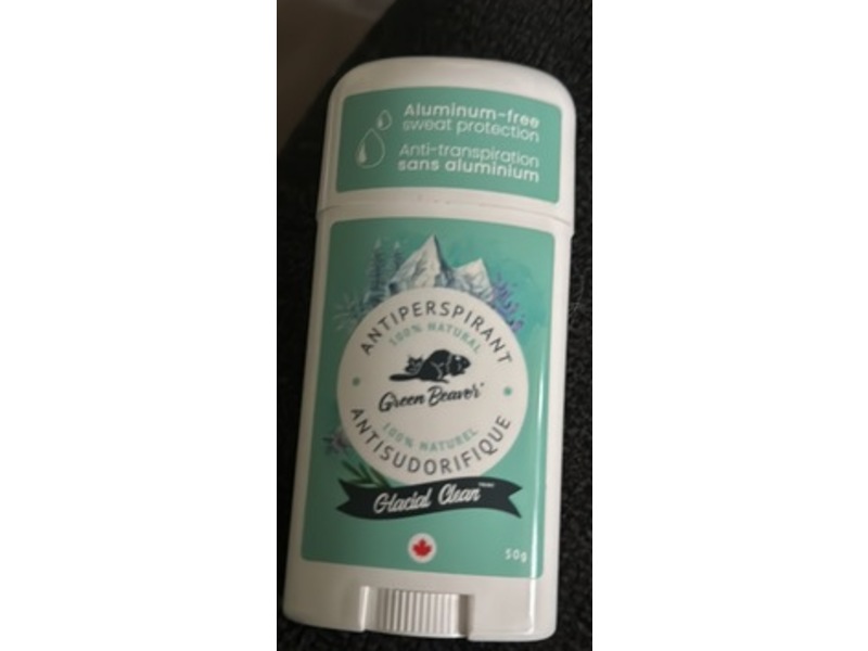 Green Beaver Antiperspirant, Glacial Clean, 50 g