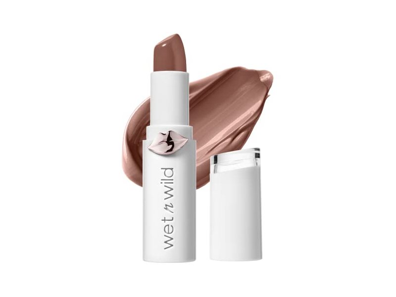 Wet N Wild Mega Last High-Shine Lip Color, Clothes Off, 0.11 oz/3.3 g