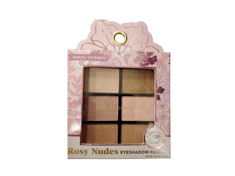 Beauty Concepts Rosy Nudes Eyeshadow Palette, 0.25 oz/7.2 g