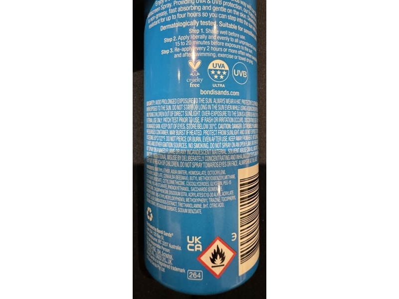Bondi Sands High Protection Sunscreen Water Resistant Spray, SPF 30, 6.52 fl oz/160 g