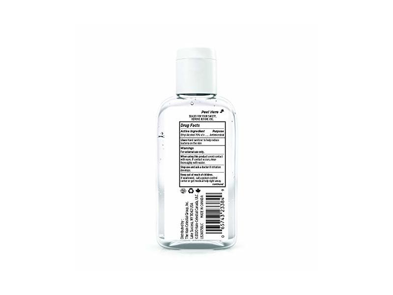 Live Clean Hand Sanitizer, Organic Aloe, 2 fl oz/60 mL