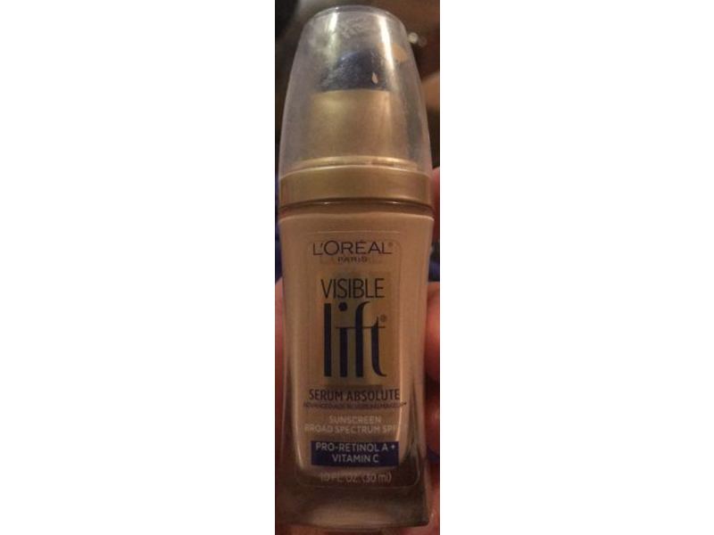 L'Oreal Paris Visible Lift Serum Absolute, SPF 17, Pro-Retinol A + Vitamin C, Soft Ivory, 1.0 fl oz/30 mL