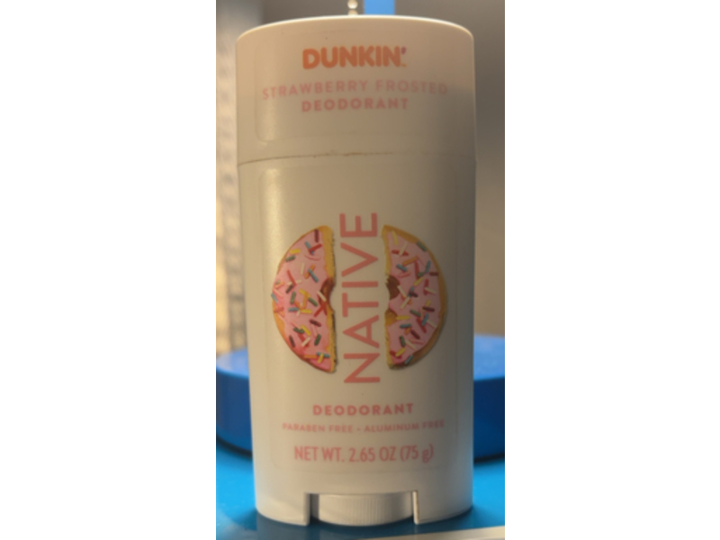 Native Dunkin Strawberry Frosted Deodorant, 2.65 oz/75 g