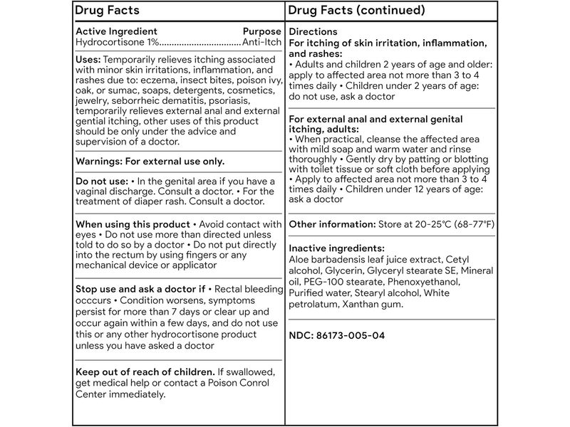Proheal Hydrocortisone 1% Cream Maximum Strength with Aloe, 4 oz/113 g