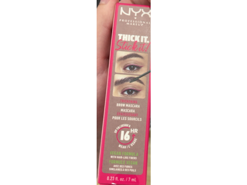 NYX Professional Makeup Thick It Stick It Thickening Brow Gel Mascara, Cool Blonde, 0.23 fl oz/7 mL