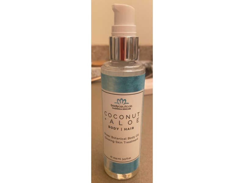 Bodyceuticals Sheer Botanical Body Oil, Coconut + Aloe, 3.5 fl oz/104 mL