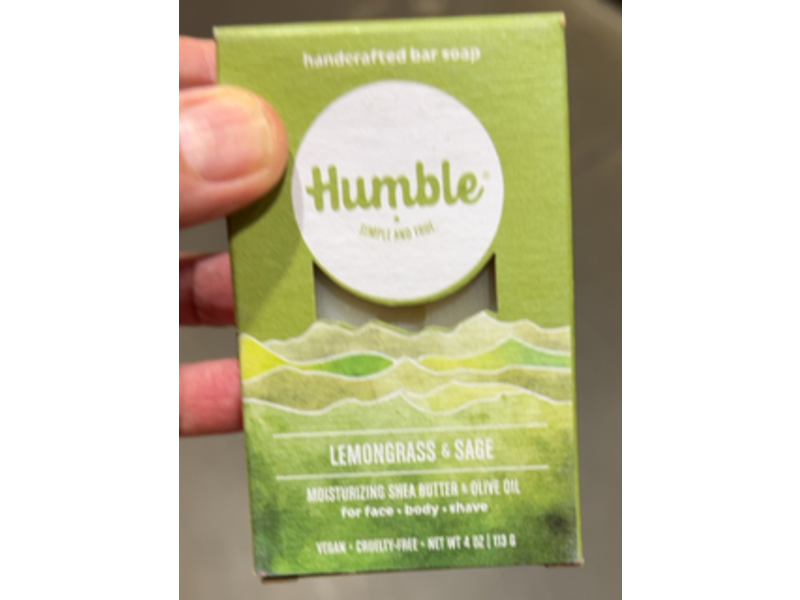 Humble Handcrafted Bar Soap, Lemongrass & Sage, 4 oz/113 g